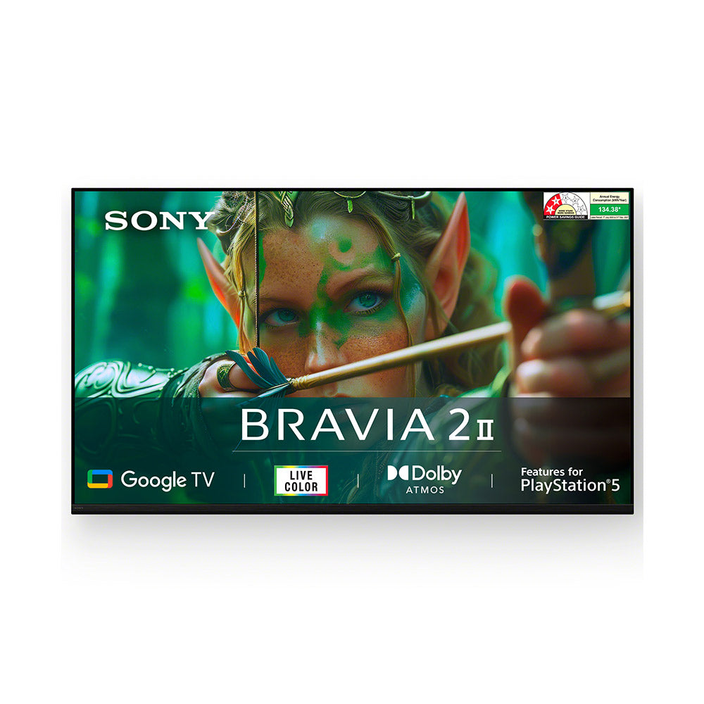 Sony 108 cm (43) BRAVIA 2 II  4K Ultra HD  Smart LED Google TV K-43S25M2 (Black)