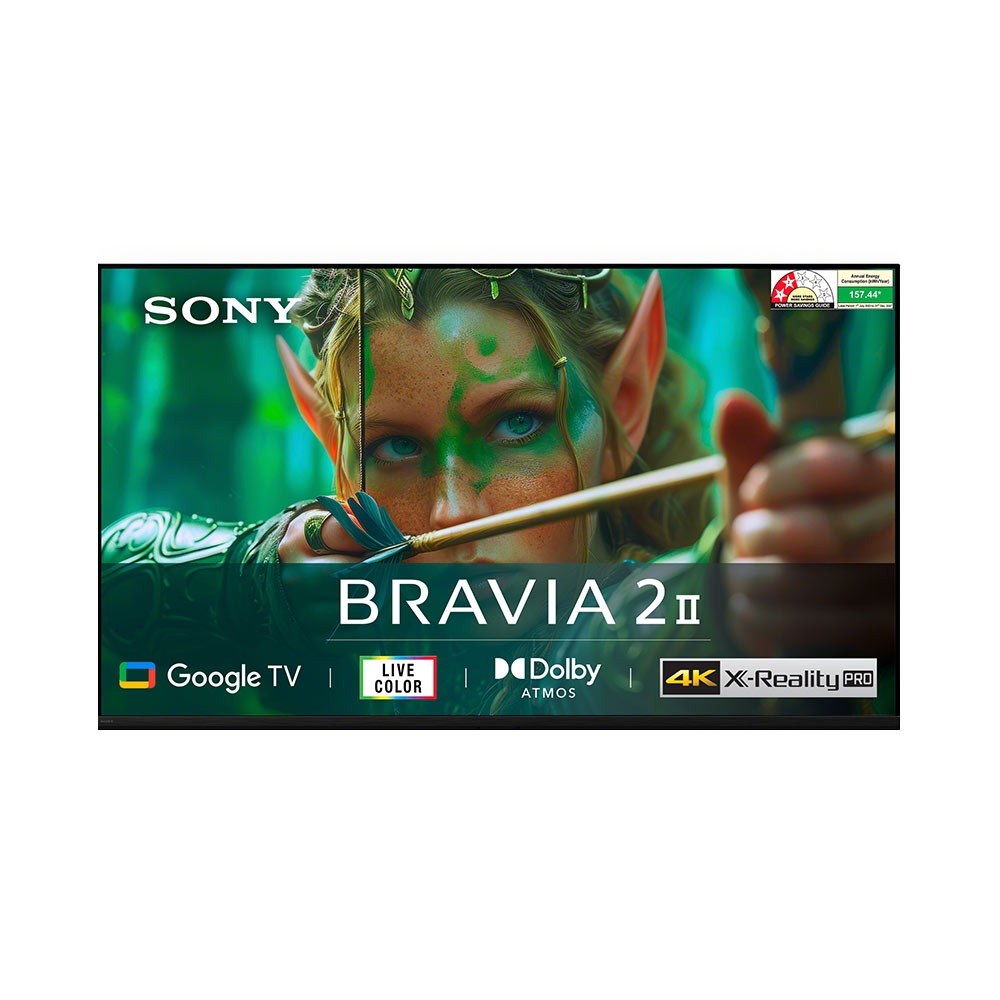 Sony 126 cm (50) BRAVIA 2 II  4K Ultra HD  Smart LED Google TV K-50S22M2 (Black)