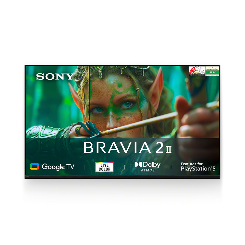 Sony 126 cm (50) BRAVIA 2 II  4K Ultra HD Smart LED Google TV K-50S25M2 (Black)