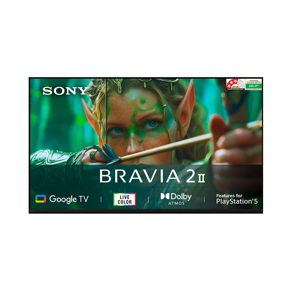 Sony 189 cm (75) BRAVIA 2 II  4K Ultra HD Smart LED Google TV K-75S25M2 (Black)