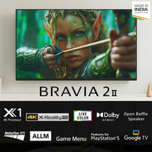 Load image into Gallery viewer, Sony 126 cm (50) BRAVIA 2 II  4K Ultra HD Smart LED Google TV K-50S25M2 (Black)