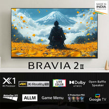 Load image into Gallery viewer, Sony 108 cm (43) BRAVIA 2 II  4K Ultra HD Smart LED Google TV K-43S22BM2 (Black)