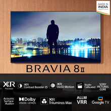 Load image into Gallery viewer, Sony 139 cm (55) BRAVIA 8 II 4K Ultra HD AI Technology Smart OLED Google TV K-55XR80M2 (Black)