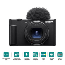 Load image into Gallery viewer, Sony ZV-1 II Vlog Camera for Content Creators & Vloggers with 18-50mm Wide-angle Zoom Lens | Compact Camera with Strong Image Stabilisation | Accurate Autofocus | Cinematic Vlog Setting