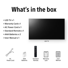 Load image into Gallery viewer, Sony 108 cm (43) BRAVIA 2 II  4K Ultra HD Smart LED Google TV K-43S22BM2 (Black)