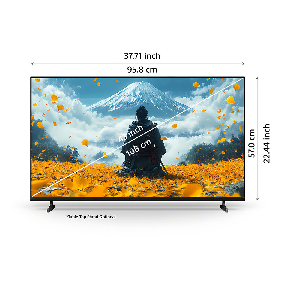 Sony 108 cm (43) BRAVIA 2 II  4K Ultra HD Smart LED Google TV K-43S22BM2 (Black)