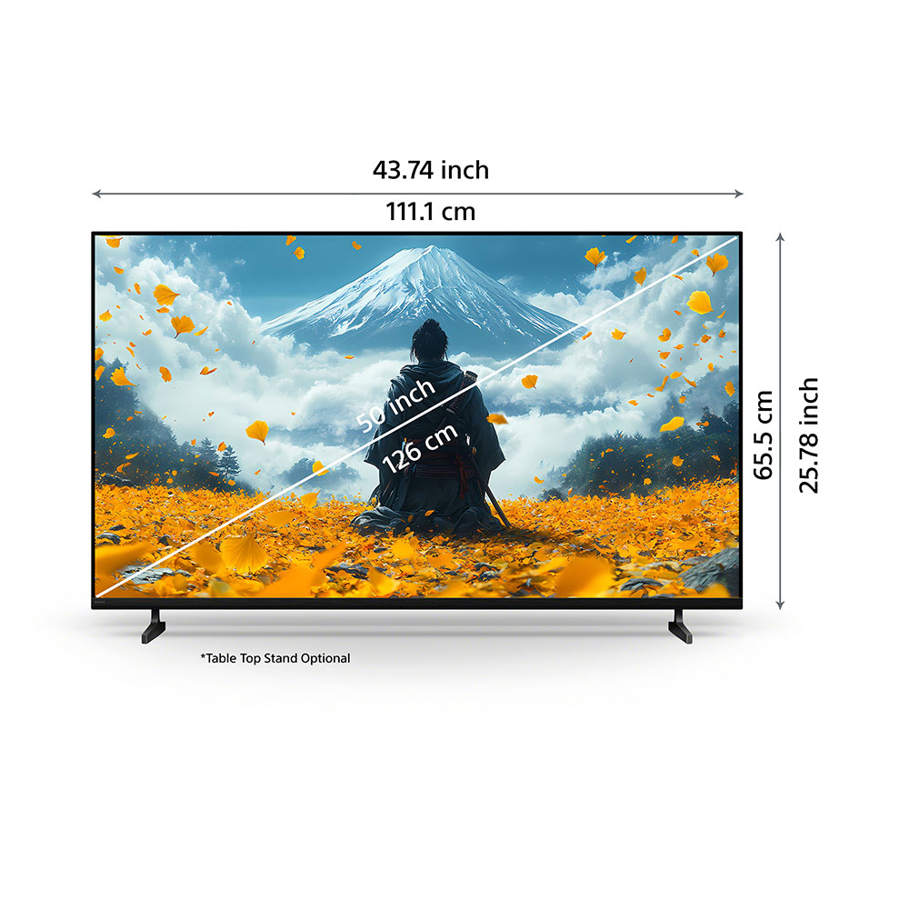 Sony 126 cm (50) BRAVIA 2 II  4K Ultra HD  Smart LED Google TV K-50S22BM2 (Black)