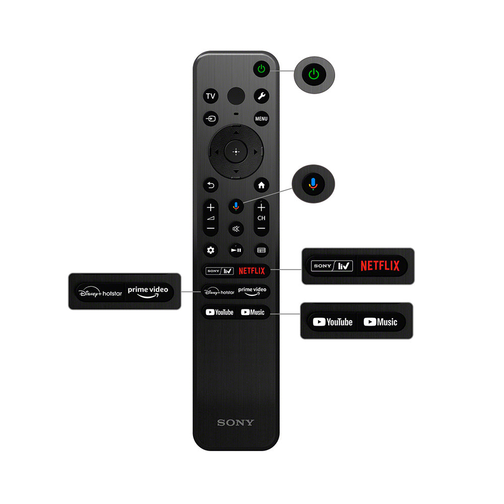 Sony 108 cm (43) BRAVIA 2 4K Ultra HD Smart LED Google TV K-43S25 (Black)