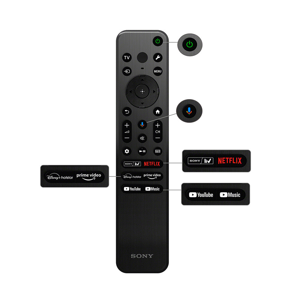 Sony 139 cm (55) BRAVIA 2 4K Ultra HD Smart LED Google TV K-55S25 (Black)