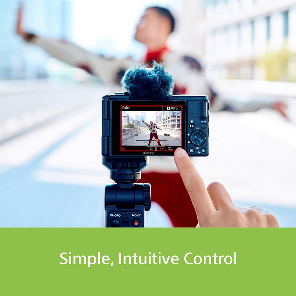 Sony ZV-1 II Vlog Camera for Content Creators & Vloggers with 18-50mm Wide-angle Zoom Lens | Compact Camera with Strong Image Stabilisation | Accurate Autofocus | Cinematic Vlog Setting