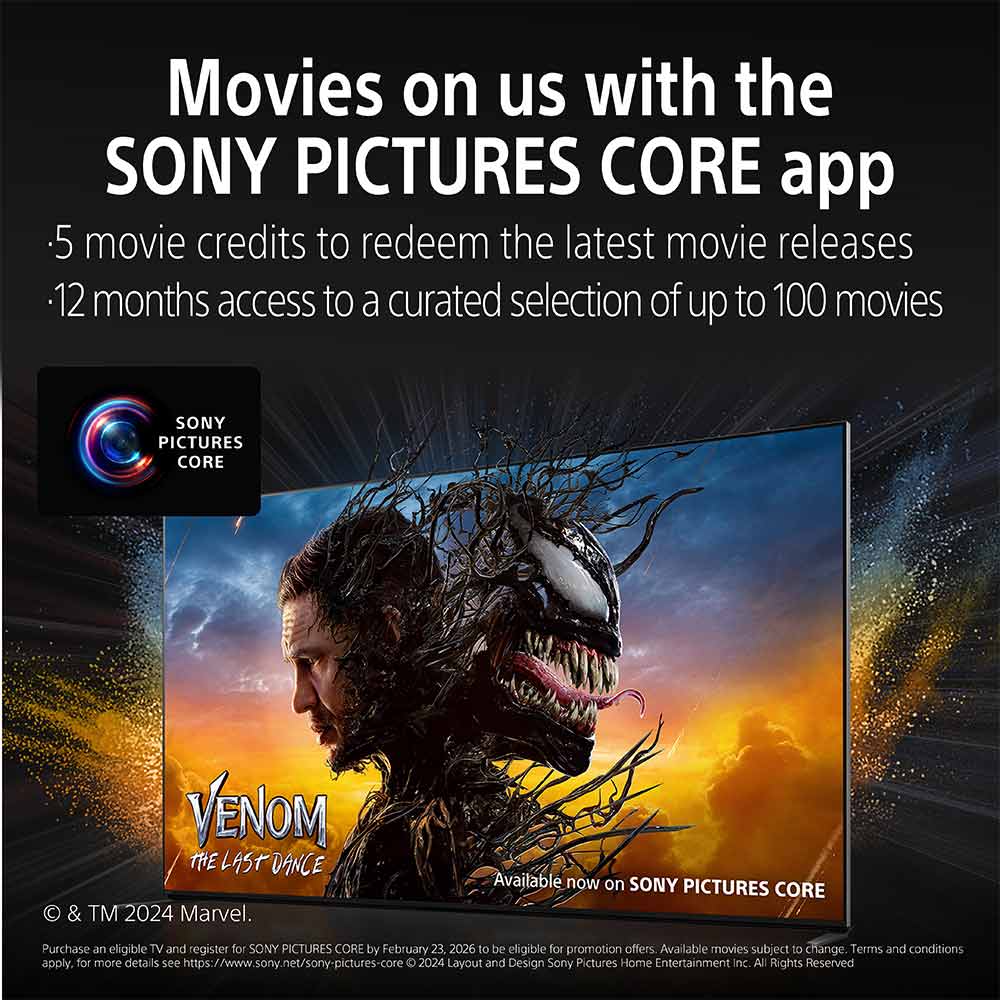 Sony 139 cm (55) BRAVIA 5 4K Ultra HD AI Technology Smart Mini LED Google TV  K-55XR55A  (Black)