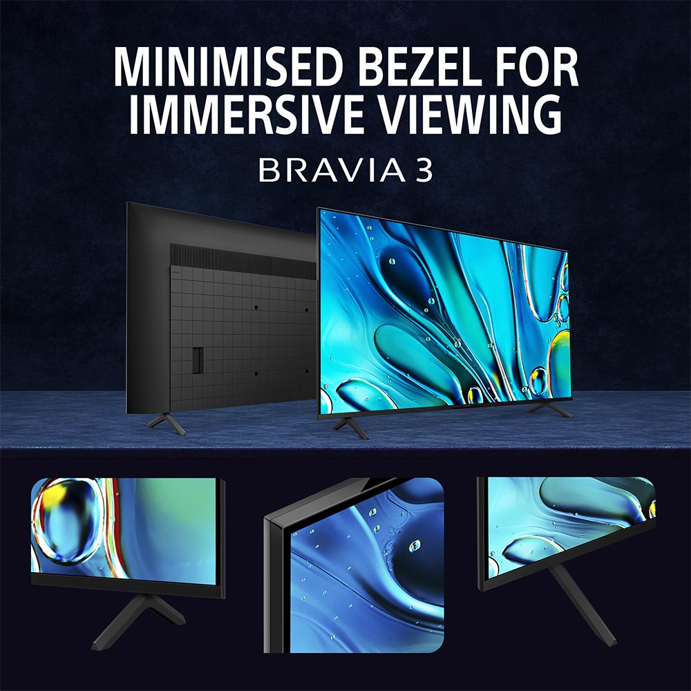 Sony 139 cm (55) BRAVIA 3 4K Ultra HD Smart LED Google TV K-55S30 (Black)