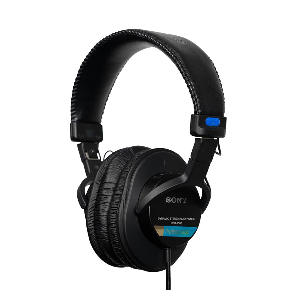 Sony MDR-7506 Professional Wired On Ear Headphones (Best Compatible with Professional Cinema Line Camera) - Black