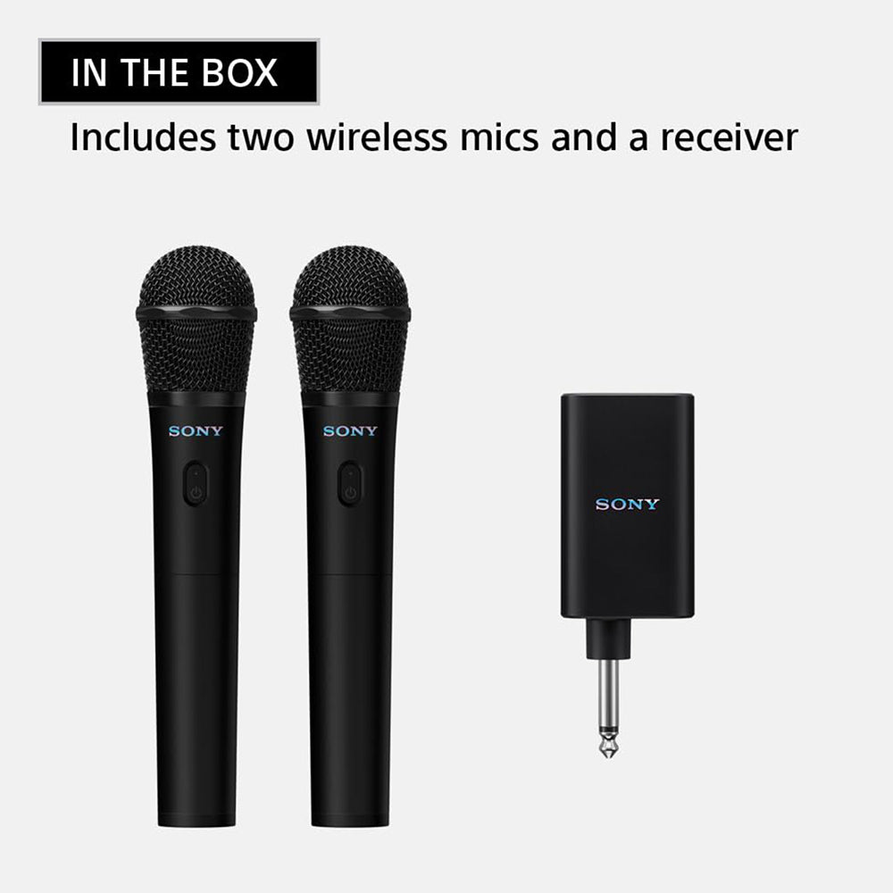 Sony ULTMIC1 Wireless Microphone for Karaoke with 20 Hour Battery, Includes Two Wireless Mics and Receiver (UOULTMIC1)