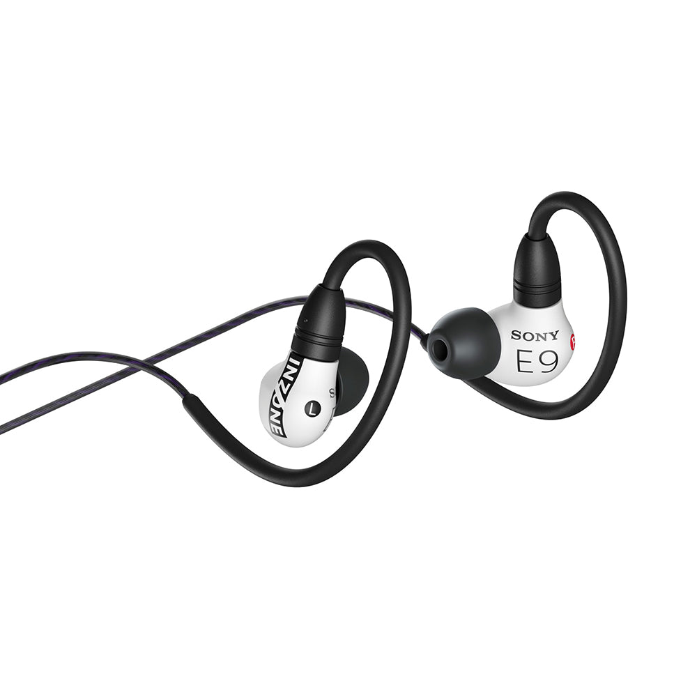 Sony INZONE E9 Wired in-Ear Monitor for Gaming, Tuned for FPS Games, Sound Isolating Earbuds, Comfortable Fit, Low Profile Design, 360 Spatial Sound, Case Included, Developed with Fnatic, White