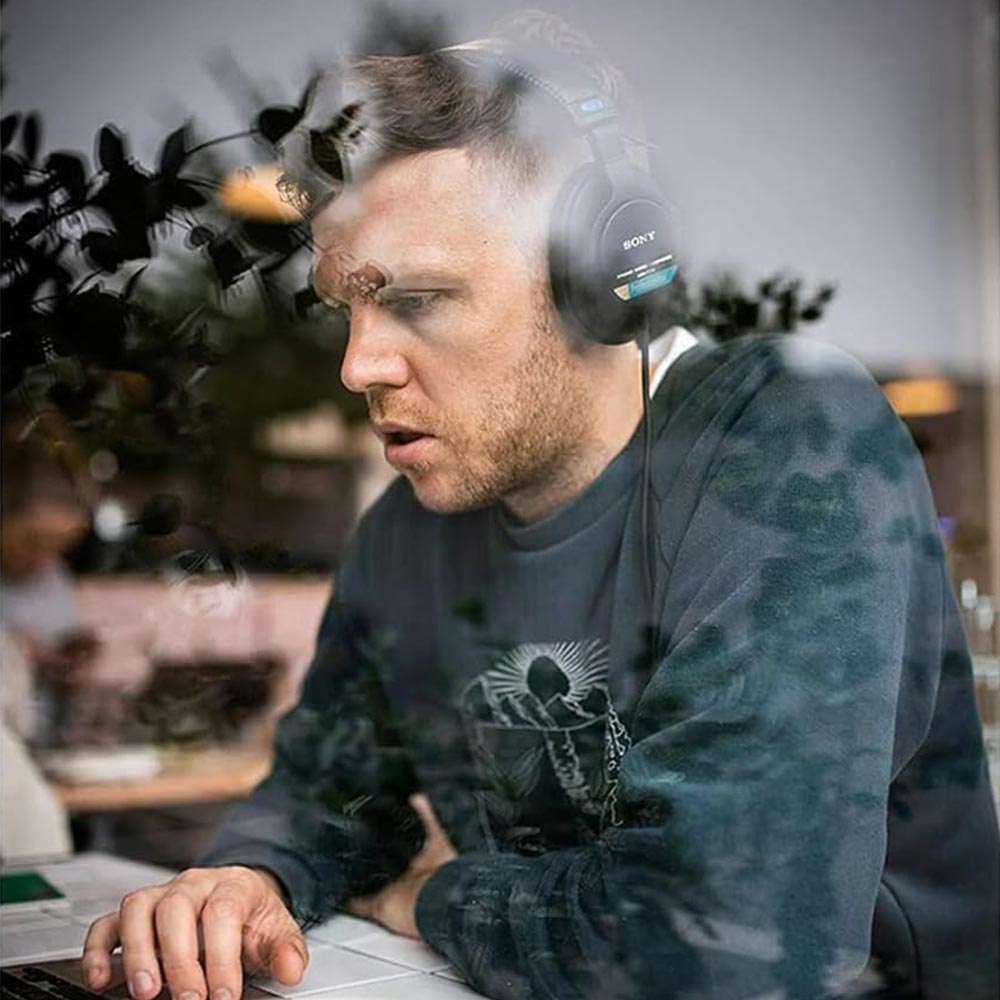 Sony MDR-7506 Professional Wired On Ear Headphones (Best Compatible with Professional Cinema Line Camera) - Black