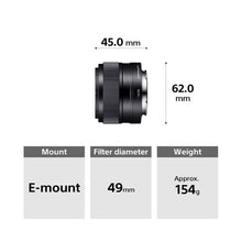 Load image into Gallery viewer, Sony E 35mm F1.8 OSS (SEL35F18) E-Mount APS-C, Standard Prime  Lens