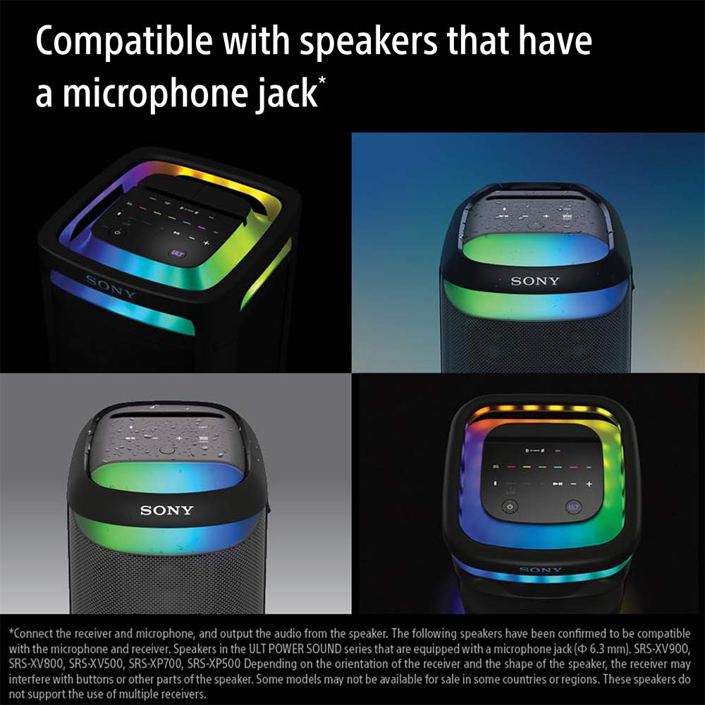 Sony ULTMIC1 Wireless Microphone for Karaoke with 20 Hour Battery, Includes Two Wireless Mics and Receiver (UOULTMIC1)