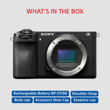 Load image into Gallery viewer, Sony Alpha ILCE-6700 APS-C Interchangeable-Lens Mirrorless Camera (Body Only) | Made for Creators | 26.0 MP | Artificial Intelligence based Autofocus | 4K 60p Recording - Black