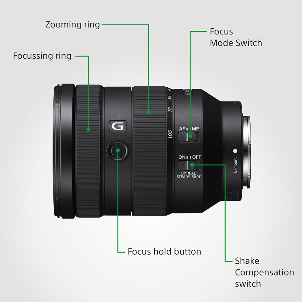 Sony SEL24105G FE 24-105 mm F4 G OSS E-Mount Lens