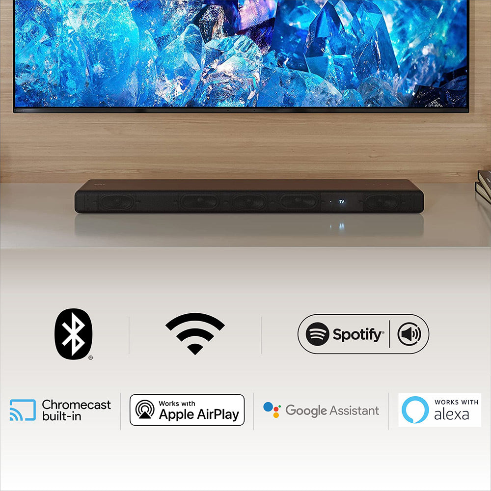 Sony HT-A3000 5.1.2ch 360 Spatial Sound Mapping SoundbarHome theatre system with Dolby Atmos and wireless Subwoofer SA-SW3 & Rear Speaker SA-RS5S( 630W,Bluetooth,360 RA,HDMI eArc & Optical Connectivity)
