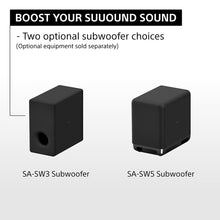 Load image into Gallery viewer, Sony Bravia Theatre Quad(HT-A9M2+ SA-SW3) Premium Home Theatre System with 360SSM,Multi Dimensional  Sound with Wireless Subwoofer SW3 (IMAX,Dolby Atmos/DTSx,360RA,Voice Zoom3,Alexa & Google,8K/4K HDR),Grey