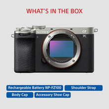 Load image into Gallery viewer, Sony Alpha ILCE-7CM2 Full-Frame Interchangeable-Lens Mirrorless vlog Camera (Body Only) | Made for Creators | 33.0 MP | Artificial Intelligence based Autofocus | 4K 60p Recording - Silver