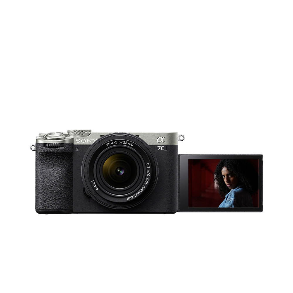 Sony Alpha ILCE-7CM2L Full-Frame Interchangeable Lens Mirrorless vlog Camera (Body + 28-60 mm Zoom Lens) | Made for Creators| 33.0 MP| Artificial Intelligence based Autofocus | 4K 60p Recording-Silver