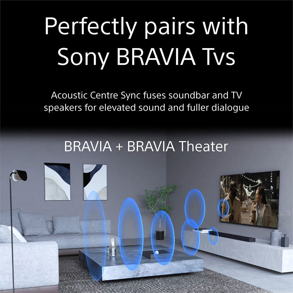 Sony Bravia Theatre Bar 8(HT-A8000) with 360 SSM,IMAX,Dolby Atmos/DTSx Premium Soundbar Home Theatre System with subwoofer SW7 & Rear Speaker SA-RS3S(360 RA,Voice Zoom3,8K/4K HDR,HDMI eArc,BT),Black