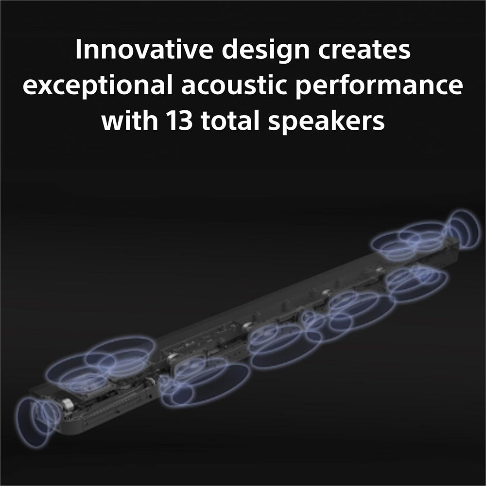 Sony Bravia Theatre Bar 9(HT-A9000) with 360 SSM,IMAX,Dolby Atmos/DTSx Premium Soundbar Home Theatre System with subwoofer SW7 & Rear Speaker SA-RS3S(360 RA,Voice Zoom3,8K/4K HDR,HDMI eArc,BT),Black