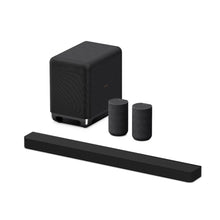 Load image into Gallery viewer, Sony Bravia Theatre Bar 9(HT-A9000) with 360 SSM,IMAX,Dolby Atmos/DTSx Premium Soundbar Home Theatre System with subwoofer SW5 & Rear Speaker SA-RS5(360 RA,Voice Zoom3,8K/4K HDR,HDMI eArc,BT),Black