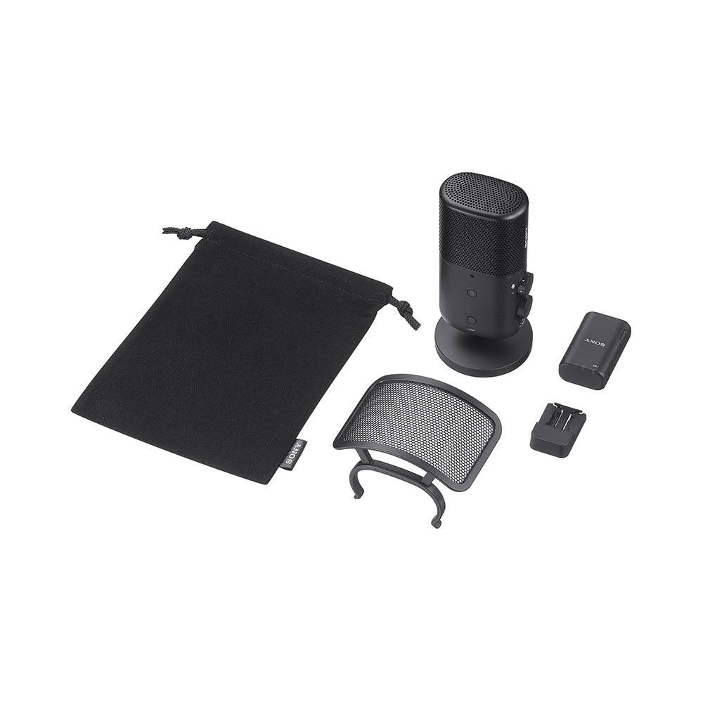 Sony ECM-S1 Wireless Streaming Microphone for Podcast | Singing | Livestreaming | Gaming - Black
