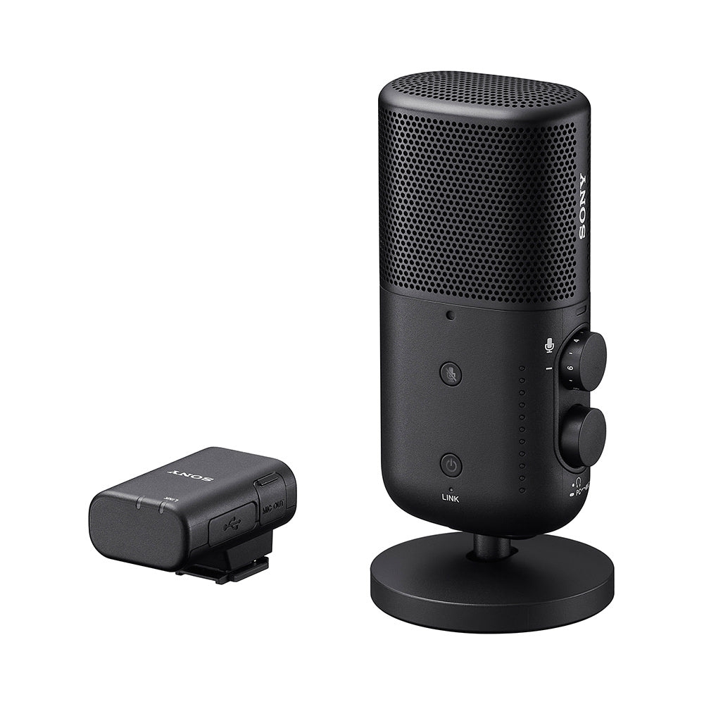 Sony ECM-S1 Wireless Streaming Microphone for Podcast | Singing | Livestreaming | Gaming - Black
