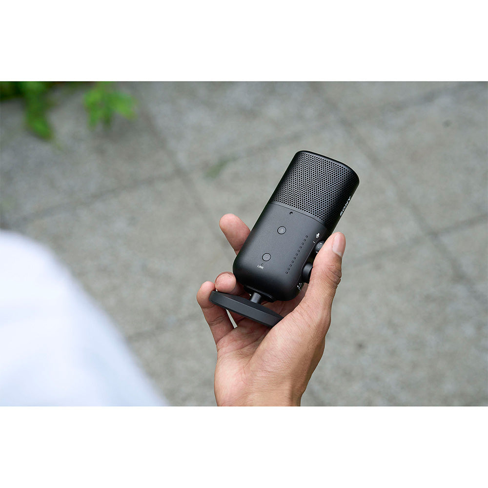 Sony ECM-S1 Wireless Streaming Microphone for Podcast | Singing | Livestreaming | Gaming - Black