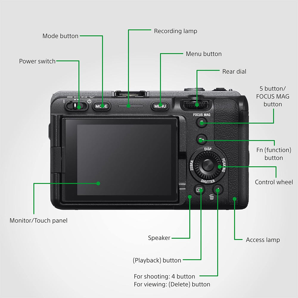 Sony FX3A Cinema Line Full-Frame Camera | 4K 120P | Compact & Lightweight | Made for Filmmakers | Cinematic Shots - (Grey)