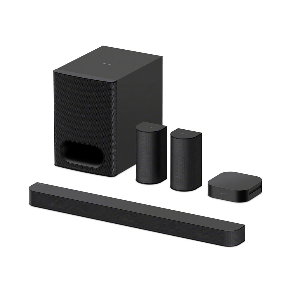 Sony Bravia Theatre System 6(HT-S60) Real 5.1ch 1000W,Dolby Atmos/DTS:X Soundbar Home Theatre with Powerful subwoofer & Wireless Rear Speakers,Voice Zoom3,BCA App, Bluetooth,HDMI eARC