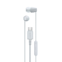 Load image into Gallery viewer, Sony IER-EX15C Wired in Ear Type C Headphones, In-Line remote for Volume & Mute Function with Mic, Tangle Free Serration Wire, Compatible with USB-C Devices, High Sound Quality