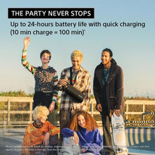 Load image into Gallery viewer, Sony New Launch ULT FIELD 5 Bluetooth Wireless Speaker with Massive Bass|360° Party Light|25hrs Playtime|IP67|Shoulder Strap|Quick Charge|Built in Powerbank|Party Connect(SRS-ULT50)