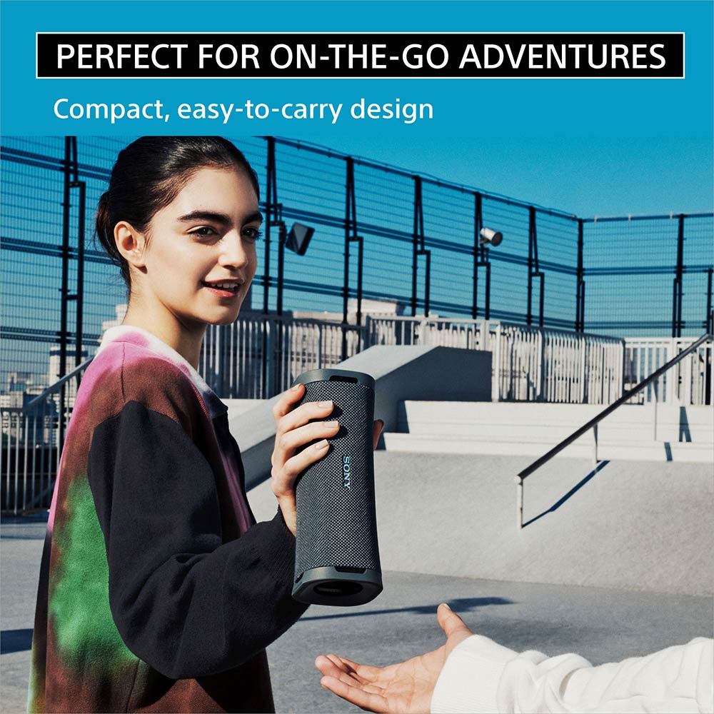 Sony ULT FIELD 1 Wireless Ultra Portable Bluetooth Compact Speaker with 12hrs of Battery Life IP67 Waterproof,Dustproof,Shockproof,Detachable Strap(ULT Button for Massive Bass)