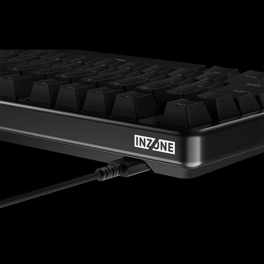 Sony INZONE KBD-H75 75% Wired Aluminum Chassis Gaming Keyboard, Hall-Effect Switch, Rapid Trigger, Adjustable Actuation Point, 8000 Hz Polling Rate, RGB Lighting, Volume Dial