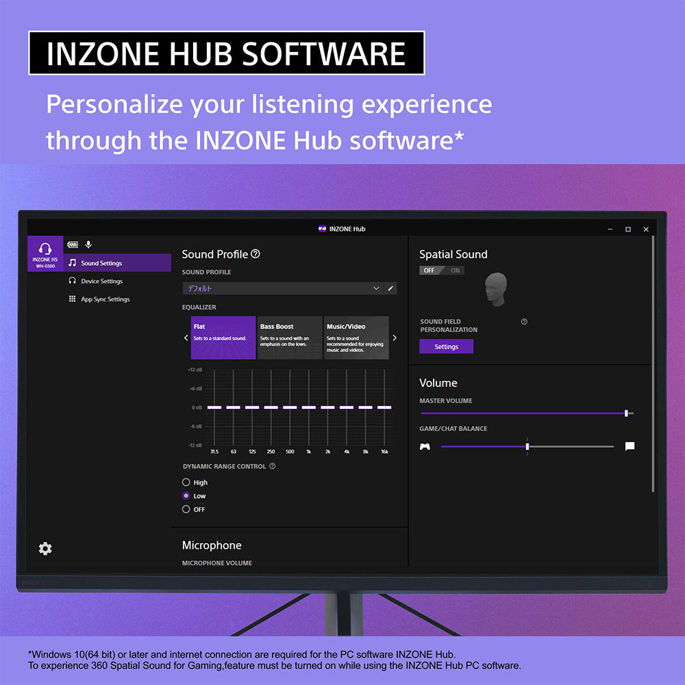 Sony INZONE H5 Wireless Gaming Headset, 360 Spatial Sound, Works with PC, PS5, 28 Hour Battery, 2.4Ghz Wireless and 3.5mm Audio Jack, WH-G500