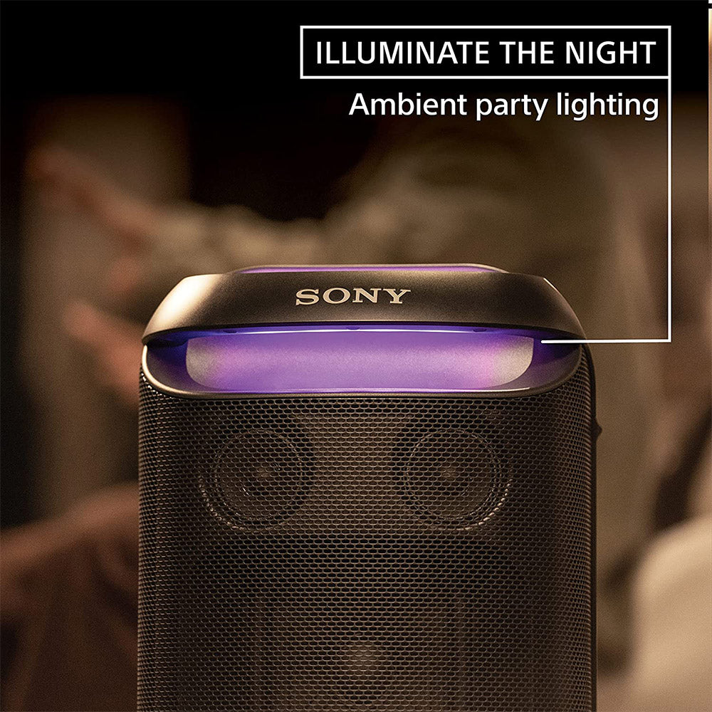 Sony SRS-XV800 X-Series Wireless Portable Bluetooth Karaoke Party Speaker IPX4 Splash-Proof with 25 Hrs Battery,TV Sound Booster,Built-in Handle & Wheels, Omnidirectional Sound and Ambient Lights