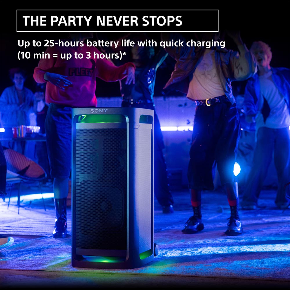 Sony ULT TOWER9 (SRS-ULT900)|Wireless,Bluetooth Party Speaker with Massive Bass,360°Sound & Party Lights,25hr Playtime,Karaoke, TouchPanel, Built in Power Bank, TV Sound Booster, Get Wireless Dual ULTMIC1