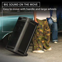 Load image into Gallery viewer, Sony ULT TOWER 9 Party Speaker with Massive Bass,360° Sound and Party Lights,Karaoke ,Touch Panel, Bluetooth,TV Sound Booster, Corded Electric (SRS-ULT900)- Get Wireless Dual ULTMIC1