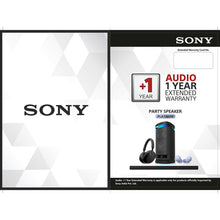 Load image into Gallery viewer, SONY AUDIO +1 Year Extended Warranty-Party Speaker Platinum