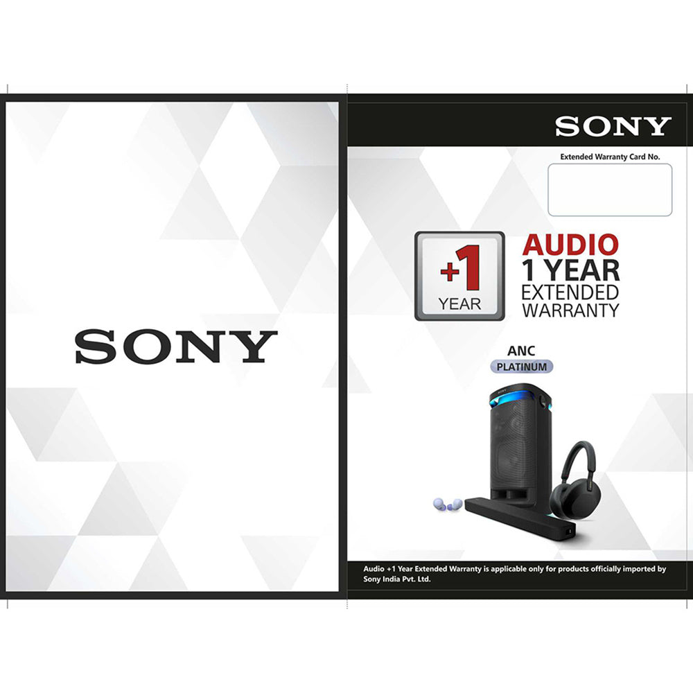 SONY AUDIO +1 Year Extended Warranty-ANC Platinum