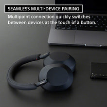 Load image into Gallery viewer, Sony WH-1000XM5 Wireless The Best Active Noise Cancelling Headphones, 8 Mics for Clear Calling, Battery- 40Hrs(w/o NC), 30Hrs(with NC), 3Min Quick Charge=3Hrs Playback, Multi Point Connectivity Black