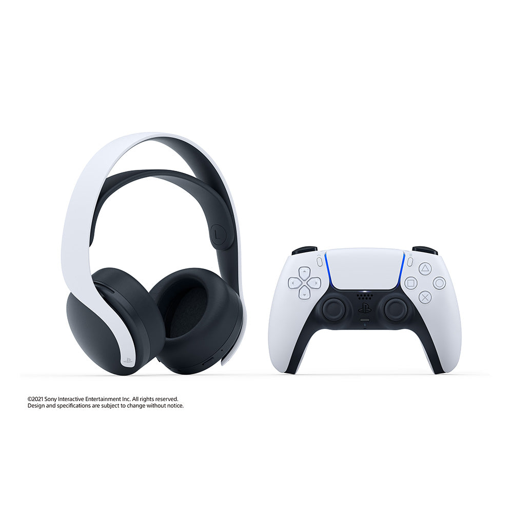 PULSE 3D™ Wireless Gaming Over Ear headset (PlayStation®5, White) | Dual Noise-Cancellation Mic, USB Type-C Charging, 12H Battery, 3.5mm Jack