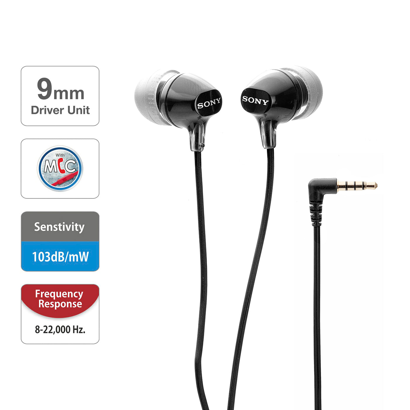 Sony MDR-EX15AP In-Ear Stereo Headphones with Mic