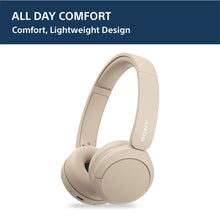 Load image into Gallery viewer, Sony WH-CH520, Wireless On-Ear Bluetooth Headphones with Mic, up to 50 Hours Playtime, DSEE Upscale, Multipoint Connectivity/Dual Pairing & Voice Assistant Support for Mobile Phones